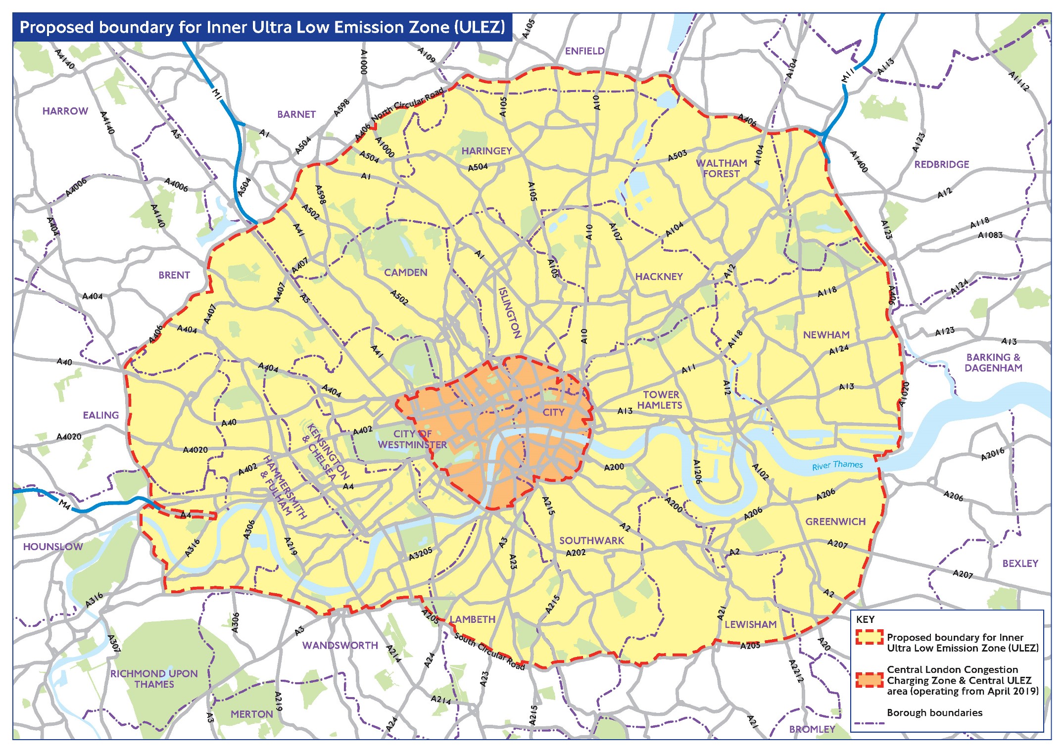 Where Is The Ulez Zone Map London