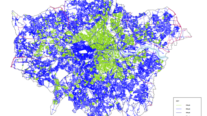 Congestion in London Speed limit