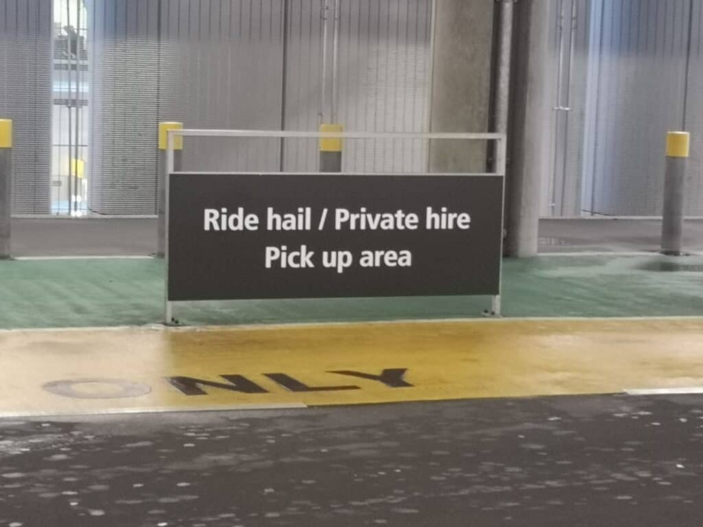 Heathrow Terminal 5 pick up area