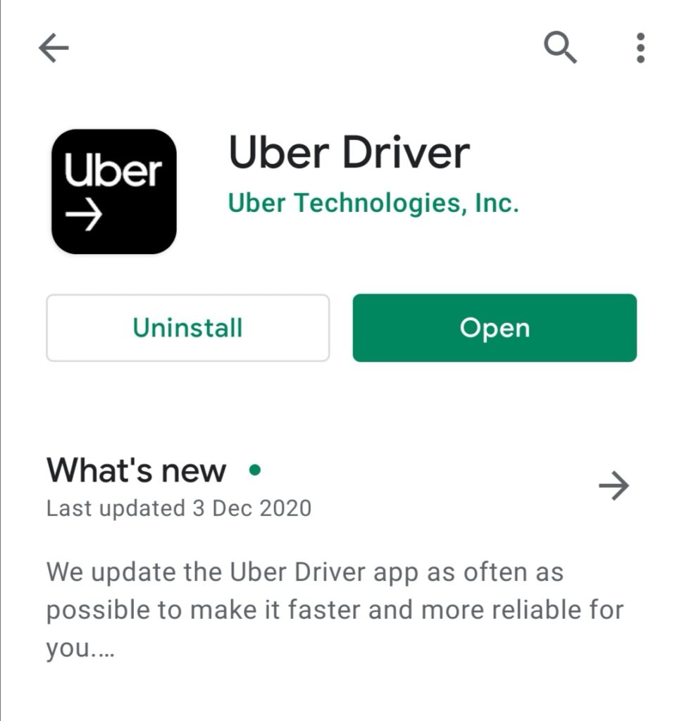 Uber Eats Driver App